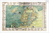 Map of Scandinavia, 1554 by Battista Agnese