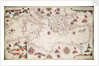 Chart of the Mediterranean circa 1640 by Joan Oliva