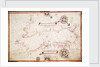 Adriatic chart, circa 1620 by unknown