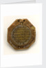 Augsburg dial, underside by Ludovicus Theodatus Muller
