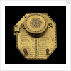 Inclining dial for latitudes 0-60 north, reverse by Edmund Culpeper