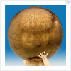 Celestial table globe by unknown