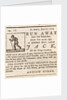 Reward advertisement for runaway slave 'Run Away Jack', aged 15 or 16 years old by unknown
