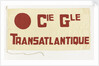 House flag, Compagnie Generale Transatlantique S. A. by Servaux
