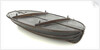Full hull model, collapsible lifeboat by G. L. Berthon