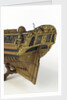 Full hull model, yacht, stern detail by Unknown