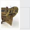 Full hull model, yacht, stern detail by Unknown