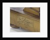'Victoria & Albert', label detail by Unknown