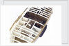 Accommodation model, yacht, overhead detail, forecabins by unknown