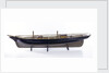 Accommodation model, yacht, port broadside by unknown