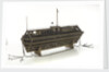 Design model, refuge asylum, with mooring chains by unknown