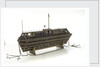 Design model, refuge asylum, with mooring chains by unknown