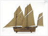 French 8-gun lugger by unknown