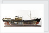 'Princess Elizabeth', starboard broadside, cutaway to show interior by unknown