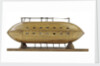 Full hull model, 16-oar outrigger lifeboat, underside by unknown