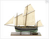 Full hull model, chasse marie, port broadside by unknown