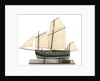 Full hull model, chasse marie, port broadside by unknown
