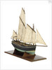 Full hull model, chasse marie, starboard by unknown