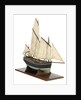 Full hull model, chasse marie, starboard by unknown