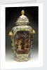 Large hexagonal vase by Chamberlains & Co.
