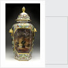Large hexagonal vase by Chamberlains & Co.