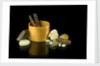 Pill box without a lid containing crystals by unknown