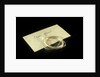 Two skeins of spun glass in an envelope by unknown