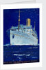 Front cover of menu from steamer 'Atlantis', farewell dinner by Kenneth D. Shoesmith