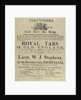 'Royal Tars of Old England', a recruitment poster for volunteers by W. & A. Lee