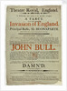 Anti-French invasion propaganda poster by Matthew Boulton