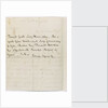 Last letter from Nelson to Horatia, page two by Horatio Nelson