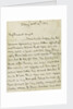 Last letter from Nelson to Horatia, page one by Horatio Nelson