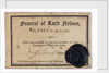 Ticket to Nelson's funeral in St. Paul's Cathedral by unknown