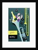 Front cover of gala menu from SS 'Strathmore', depicting trumpet and champagne by Daphne Padden