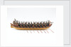 Georgian full hull model of a troopboat, starboard view, broadside by unknown