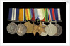 Medals awarded to P. S. N. SMITH CPO RN (obverse, l to r, MED1196-1203) by unknown