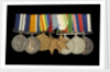 Medals awarded to P. S. N. SMITH CPO RN (obverse, l to r, MED1196-1203) by unknown