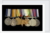 Medals awarded to P. S. N. SMITH CPO RN (obverse, l to r, MED1196-1203) by unknown