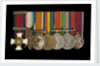 Medals awarded to Captain C. H. Allen DSO RN (obverse, l to r, MED1163-1169) by W. Wyon