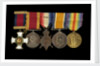 Medals awarded to Cdr John Wilfred Scott DSO RN (obverse, l to r, MED1333-1337) by W. Wyon