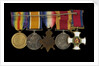 Medals awarded to Cdr John Wilfred Scott DSO RN (reverse, r to l, MED1333-1337) by W. Wyon