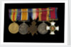 Medals awarded to Cdr John Wilfred Scott DSO RN (reverse, r to l, MED1333-1337) by W. Wyon
