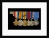 Medals awarded to Vice-Admiral Sir Alfred Englefield Evans, KBE, CB (obverse, left to right, MED1153-1158) by Unknown