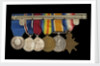 Medals awarded to Vice-Admiral Sir Alfred Englefield Evans, KBE, CB (reverse, right to left, MED1153-1158) by unknown