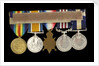 Medals awarded to Arthur Robert Blore (reverse, right to left, MED1860-1864) by B. Mackennal