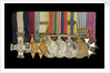 Medals awarded to Commander Peter Worth DSC (obverse, l to r, MED2002-2009) by unknown