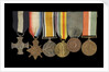 Medals awarded to Commander H. J. Bray DSC (obverse, left to right, MED1093-1098) by unknown