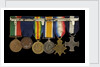 Medals awarded to Commander H. J. Bray DSC (reverse, right to left, MED1093-1098) by unknown