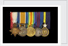 Medals awarded to Admiral Sir W. Reginald Hall (obverse, left to right, MED1988-1992) by unknown