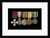 Medals awarded to Rear Admiral Harold Hugh Huxham DSO (obverse, l to r, MED1634-1638) by W. Wyon